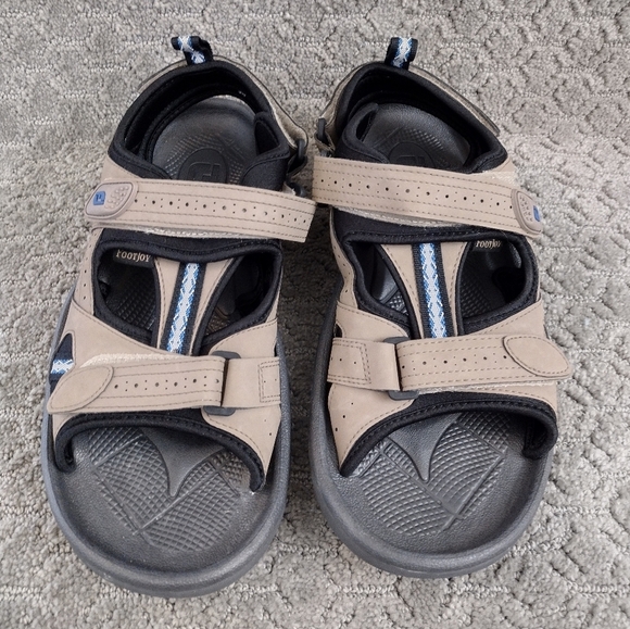 Footjoy Adjustable Golf Sandals Soft Spikes Brown Mens Size 12 M - Picture 4 of 7